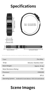 Montre connectée B8 <span class=keywords><strong>pour</strong></span> femmes, bracelet de suivi de <span class=keywords><strong>la</strong></span> fréquence cardiaque et de l'oxygène sanguin, tracker de fitness, montre intelligente <span class=keywords><strong>pour</strong></span> hommes et femmes, bracelets Nx Wear - Product Image 6