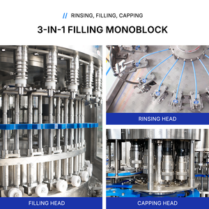 Ligne de <span class=keywords><strong>remplissage</strong></span> et de bouchage automatique pour la fabrication de bouteilles, équipement de rinçage et de lavage des bouteilles. - Product Image 3