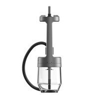 Chichas de luxe personnalisées en verre borosilicate et métal aluminium, design Quasar Arguile, ensemble complet de chicha