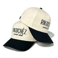 Cappello da Baseball a 5 Pannelli con Logo Ricamato, Unisex, Nero, Visiera Curva, con Strass, per Feste - Offerta Speciale