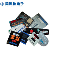 MEIBORUI MBR Membrane Keyboard Keycaps PET/PVC Material IP65 Protection Hot Embossed Metal Dome Buttons Custom Orders