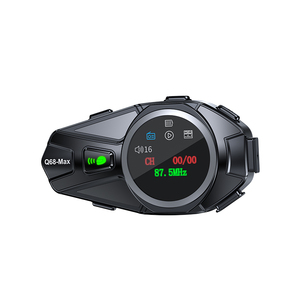 Casque de moto Q68 MAX étanche pour <span class=keywords><strong>2</strong></span> personnes avec <span class=keywords><strong>interphone</strong></span> 500M, radio FM, casque Bluetooth avec écran couleur TFT - Product Image 1