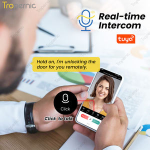 Serrure <span class=keywords><strong>de</strong></span> porte intelligente Tropernic avec empreinte digitale, application Tuya, biométrique, reconnaissance d'empreintes digitales, œil <span class=keywords><strong>de</strong></span> porte intelligent - Product Image 4