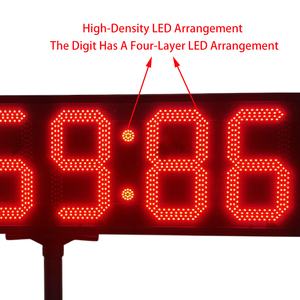 Jumbo 8 inch <span class=keywords><strong>LED</strong></span> kỹ thuật số phân đoạn <span class=keywords><strong>LED</strong></span> hẹn giờ đồng hồ cho cuộc đua và bảng điểm thể thao hẹn giờ hiển thị - Product Image 2