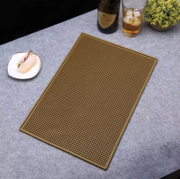 Sous-verres en caoutchouc écologiques avec logo OEM, couleur et taille personnalisées pour les accessoires de bar à boissons