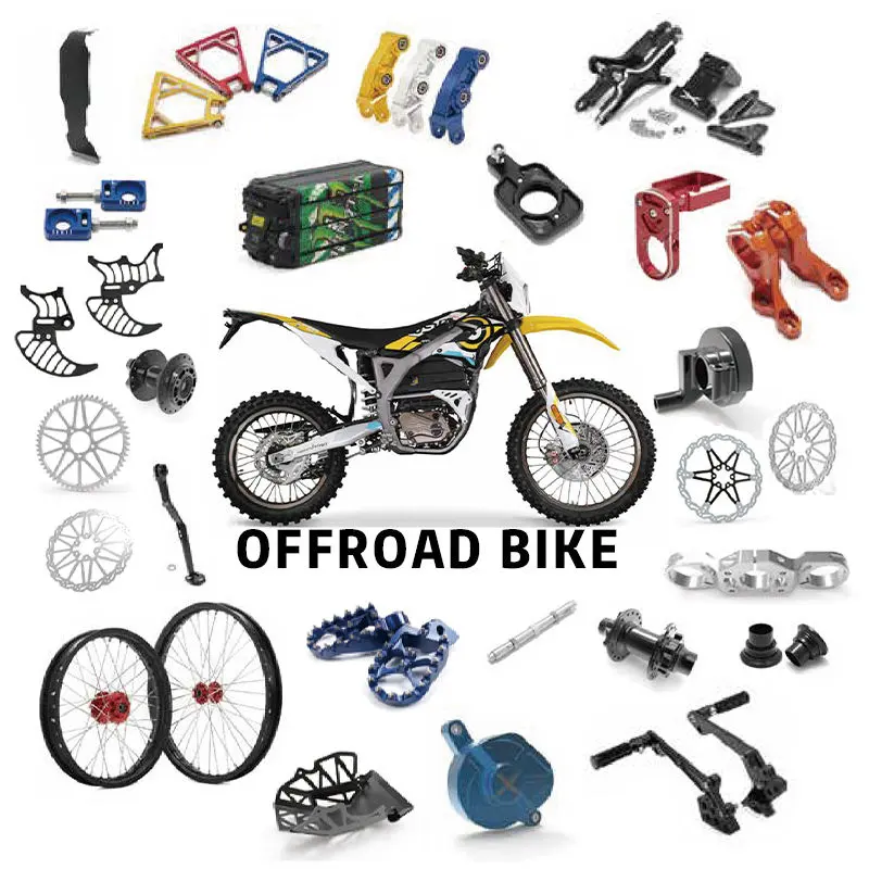 Venda por atacado de todas as peças off-road para bicicletas e motocicletas, acessórios para bicicletas e motocicletas, com preço barato, peças sobressalentes para motocicletas