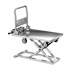 Plataforma Elevadora Eléctrica Tipo Trolley 1200x800mm, Carro Industrial de Acero con Altura Ajustable, Cuatro Ruedas y Recubrimiento en Polvo - Product Image 3