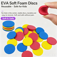 Jouets de lancer interactifs d'extérieur pour enfants en EVA, mini pistolets en plastique, lanceurs de disques en mousse, cadeaux pour garçons, vente en gros