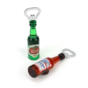 Novelty Customized Beer Can Opener Kitchen Accessories Creative Acrylic Resin 3D Beer Cup Shape Fridge Magnet Beer Bottle Opener