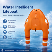Bouée de sauvetage intelligente GPS Beidou avec positionnement, retour automatique, portée de 25 m, équipement de recherche et de sauvetage maritime, batterie LiFePO4, autonomie de 85 minutes