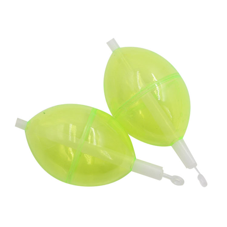 Flotteur Ovale Transparent ABS – Réglable En Flottabilité (ajout D'eau) – Pour Pêche à La Mouche – Lot De 5