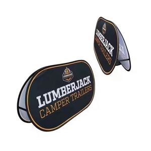 Custom logo Printed Folding Horizontal POP up a Frame <b>Banner</b> Outdoor Advertising for Sports Events - Product Image 2