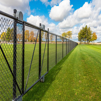Puertas y Cercas de Malla Metálica Galvanizadas y Recubiertas de PVC, Personalizadas, Impermeables, Fáciles de Montar, para Campos Deportivos y Construcción