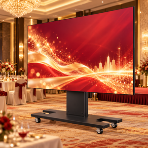 Mur LED pliable sans soudure de 108 pouces P1.25, écran LED motorisé sur roues pour lancement de produits d'entreprise et conférences professionnelles - Product Image 3