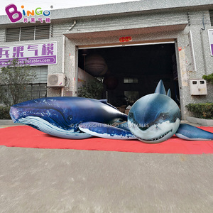 <span class=keywords><strong>Baleine</strong></span> bleue géante gonflable publicitaire de grande taille, scellée à l'air, personnalisée, en PVC, pour la décoration d'événements d'aquarium - Product Image 5