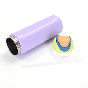 กระบอกน้ำสแตนเลสแบบพกพาสองชั้น มีหูจับแบบกีฬา ฝาปิดล็อค ดื่มได้โดยตรง เก็บความร้อน-เย็น ขวดน้ำกีฬา - Product Image 6