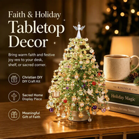 Kit DIY Arbre de Noël Perlé Fait Main, Ornement d'Arbre d'Automne, Décoration Lumineuse Chaleureuse pour les Fêtes, Cadeau d'Entreprise
