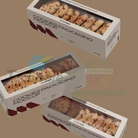 Boîte à biscuits personnalisée avec logo, boîte à pâtisserie biodégradable en papier pliable, boîtes d'emballage pour biscuits feuilletés avec séparateurs