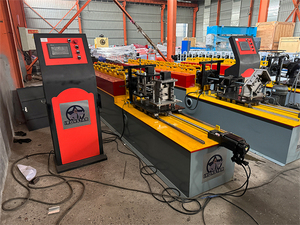 Hoge Kwaliteit Metaal Staal Omega Type Rolvormmachine Dubbele Productielijn Stud En Spoor Rolvormmachine - Product Image 3