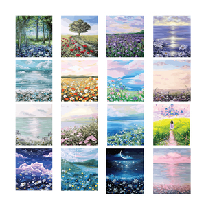 Nouveau bricolage <span class=keywords><strong>peinture</strong></span> à l'huile 40x50cm <span class=keywords><strong>peinture</strong></span> par numéro Kit <span class=keywords><strong>paysage</strong></span> Style chinois adulte <span class=keywords><strong>peinture</strong></span> par numéros toile <span class=keywords><strong>dessin</strong></span> avec pinceaux - Product Image 2