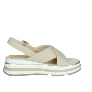 Sandali con Zeppa da Donna Keys K-11013 Beige con Plateau e Cinturini Stile Estivo - Product Image 4
