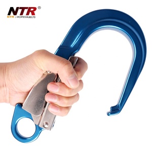 Gancio per <span class=keywords><strong>cintura</strong></span> di sicurezza per tutto il corpo con bloccaggio in alluminio grande gancio a scatto di sicurezza - Product Image 2