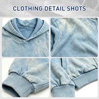 Vêtements en gros : Sweat à capuche zippé pour homme, personnalisé, coupe ample, grammage lourd, style streetwear vintage, délavé soleil et à l'acide