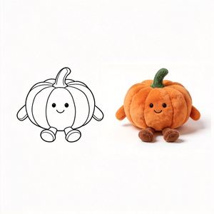<b>Stuffed</b> <b>Soft</b> Pumpkin <b>Stuffed</b> Plush <b>Toy</b> Wholesale <b>Stuffed</b> Pumpkin Plush <b>Toy</b> Customize Fluffy Pumpkin <b>Stuffed</b> Plush Doll - Product Image 2