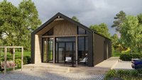 Maisons préfabriquées modulaires modernes en acier léger triangulaires, villas de luxe modernes