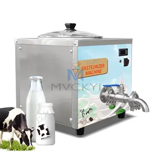 Mvckyi MIni desktop leite gelato sorvete 60 a 85 graus pasteurização pasteurizador máquina com ratary mixer