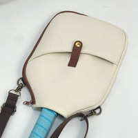 Sac bandoulière imperméable en toile JINFAR pour raquettes et pagaies de pickleball, pour femmes et hommes, capacité de 2 pagaies