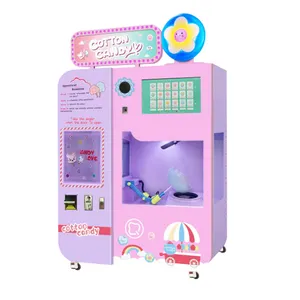 Automatischer Zuckerwollanhänger-Verkaufsautomat elektrischer Zuckerwatteautomat zu verkaufen