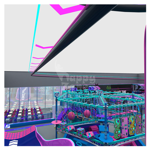 Aire de jeux intérieure <span class=keywords><strong>commerciale</strong></span>, trampoline, jeux interactifs, grands toboggans, équipement professionnel, trampoline de saut, pont de saut - Product Image 5
