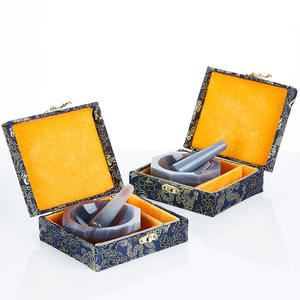 Equipo de laboratorio de química de alta calidad, juego de mortero y mortero de ágata Natural de 30mm ~ 300mm para uso en laboratorio - Product Image 3