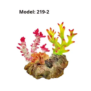 도매 다기능 인조 수지 산호 해양 수족관 장식 대형 다채로운 리프 스톤 - Product Image 3