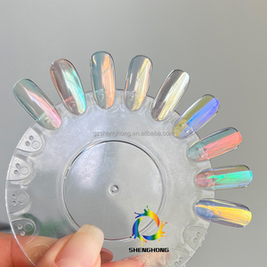 SH caméléon acrylique Nail Art miroir poudre Hypershift perle Aurora voiture peinture manteau en vrac fée soie clair de lune magique brillant - Product Image 4