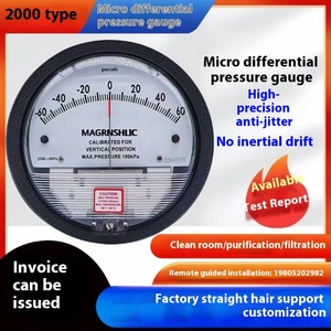 100mm Breeding Barômetro de Pressão Negativa 3060Pa Indicador de Pressão Ar Sala Limpa com Ponteiro Tipo de Aplicação de Gás - Product Image 4