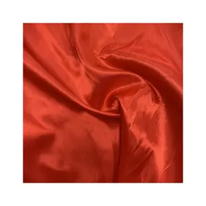 Factory wholesale 100% polyester twill woven shiny mikado silk fabric for bridal satin