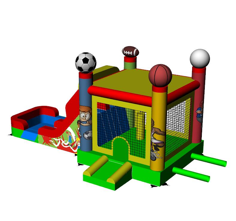 wholesale used outdoor moonwalks inflatables circus bouncy castle china kids play for sale