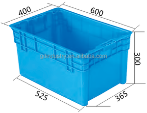 İstiflenebilir, İç İçe Geçen Plastik Taşıma Kutusu HDPE PP - Product Image 4