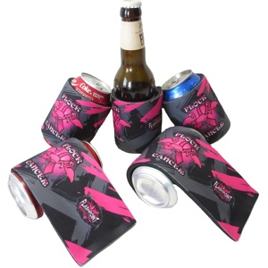 Custom Cutting Sublimation Slap Neoprene Snap Wrap Can Cooler - Product Image 6