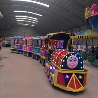 Train touristique sans rail à moteur diesel/électrique pour parcs d'attractions, à vendre