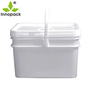 Cubo de almacenamiento Rectangular multifuncional de 20L, PP de grado alimenticio, precio al por mayor, soporte de impresión, cubo de plástico de 20KG con tapa - Product Image 2