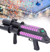 Machine à confettis portative, pistolet à confettis à 3 têtes, pistolet rechargeable pour scène, mariage, fête, lanceur de confettis, canon à confettis