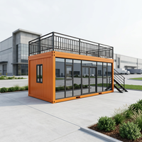 SKYLINE Precio de Fábrica Casa Contenedor Plegable Transpirable de 20 pies, Edificio Modular Prefabricado de Lujo para Apartamentos, Oficinas, Tiendas y Viviendas Auxiliares