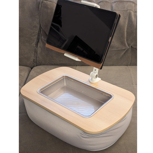 Support d'ordinateur portable en bois avec <span class=keywords><strong>coussin</strong></span> moelleux, support portable <span class=keywords><strong>pour</strong></span> lit et canapé, <span class=keywords><strong>plateau</strong></span> multifonctionnel <span class=keywords><strong>pour</strong></span> ordinateur portable - Product Image 3