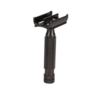 Cortadora de pelo corto personalizada para hombre, maquinilla de afeitar de seguridad de doble filo con mango de Metal ajustable, maquinilla de afeitar de mariposa de acero inoxidable para el cuerpo - Product Image 3