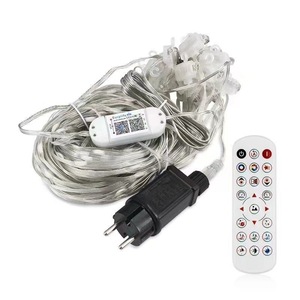 Guirlandes lumineuses LED USB intelligentes pour rideaux, lumières féeriques RGB à commande par application, lumières musicales DIY, <span class=keywords><strong>décoration</strong></span> pour <span class=keywords><strong>fenêtre</strong></span>, chambre à coucher, fête - Product Image 2