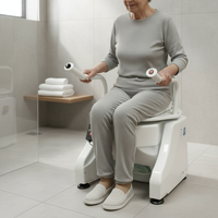 Lève-siège de toilette motorisé pour personnes âgées