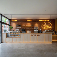 Klantgerichte, milieuvriendelijke, duurzame, hoogwaardige koffiezaakmeubelen, complete turnkey-oplossing voor luchthavens, winkelcentra en frisdrankbars.